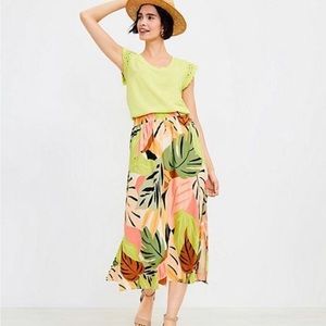 BNWT Palm Midi Skirt